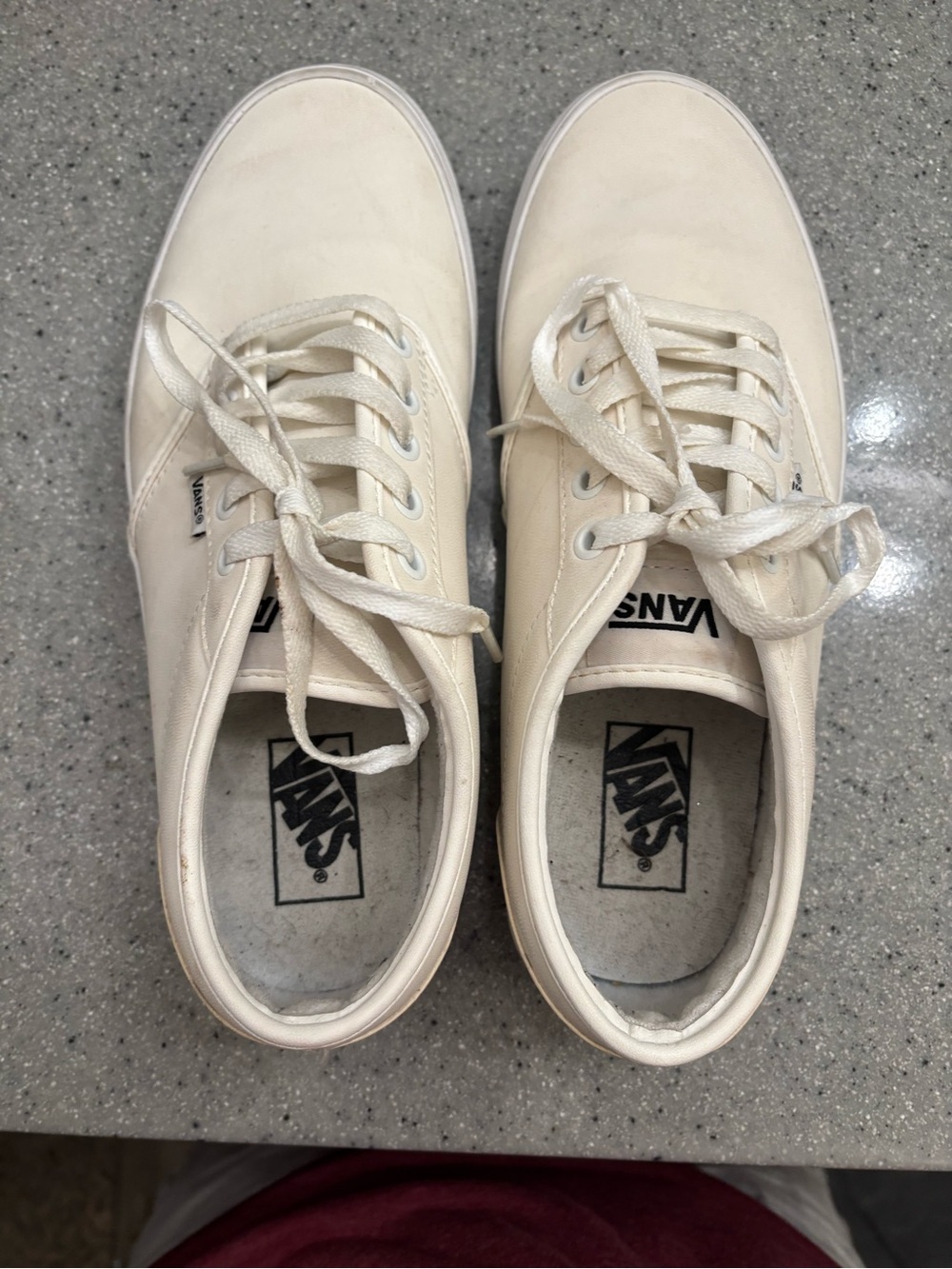Vans Classic Low-Top Sneakers in Off-White
